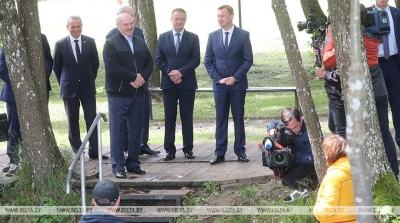 Лукашенко в Славгородском районе побывал на Голубой кринице