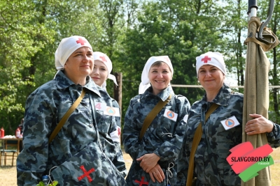 В Славгороде прошли соревнования санитарных и пожарных дружин формирований гражданской обороны района