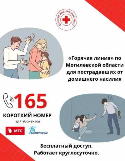 «Горячая линия» по Могилевской области для пострадавших от домашнего насилия - 195