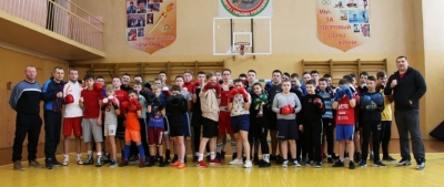Совместная тренировка воспитанников секции бокса г.Кричева и г.Славгорода
