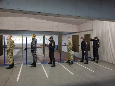 Команда Могилевского института МВД стала победителем в областном чемпионате по стрельбе пулевой